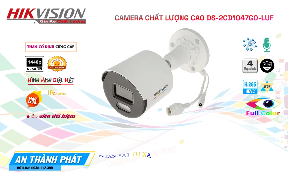 Camera HD IP DS-2CD1047G0-LUF Hikvision