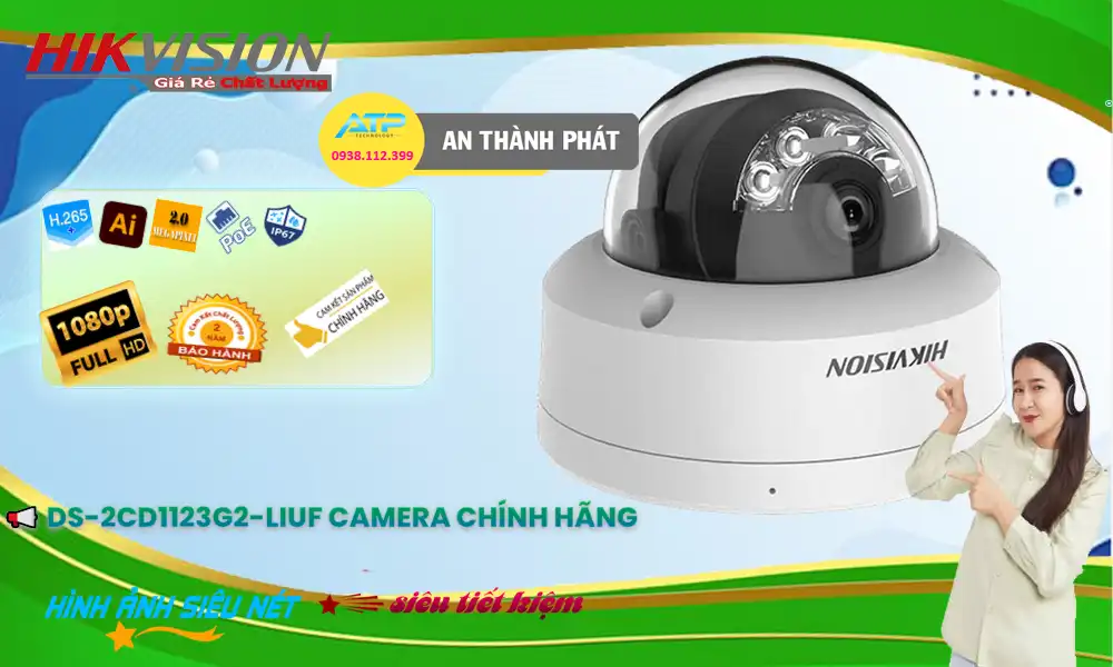 DS-2CD1123G2-LIUF sắc nét Hikvision DS-2CD1123G2-LIUF sắc nét Hikvision
