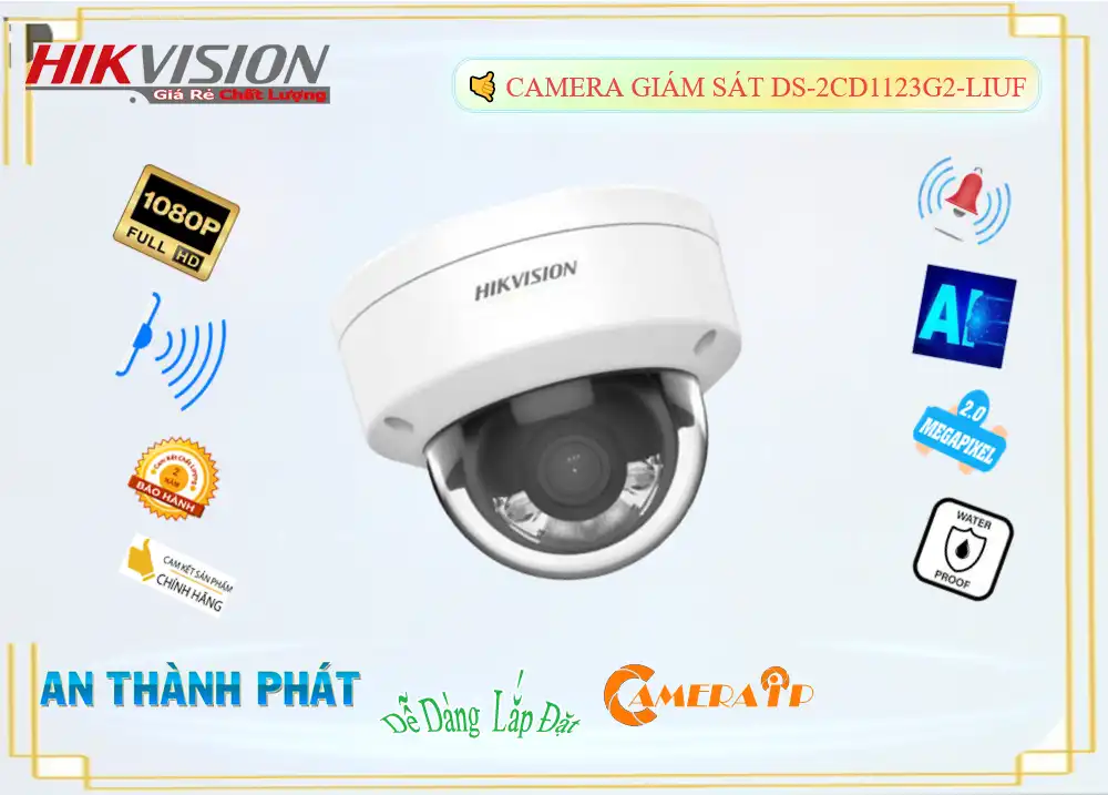 DS-2CD1123G2-LIUF sắc nét Hikvision DS-2CD1123G2-LIUF sắc nét Hikvision