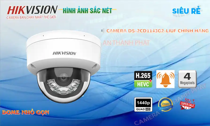 DS-2CD1143G2-LIUF sắc nét Hikvision DS-2CD1143G2-LIUF sắc nét Hikvision