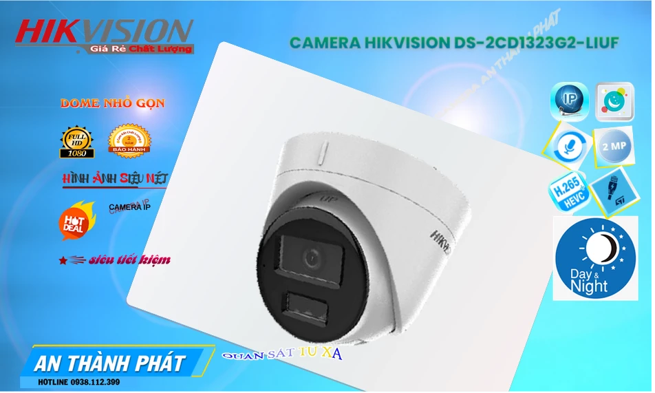 DS-2CD1323G2-LIUF  Hikvision Thiết kế Đẹp