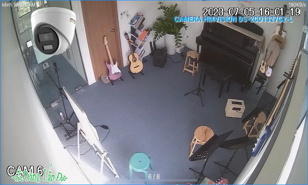 ➠  DS-2CD1327G2-L sắc nét Hikvision