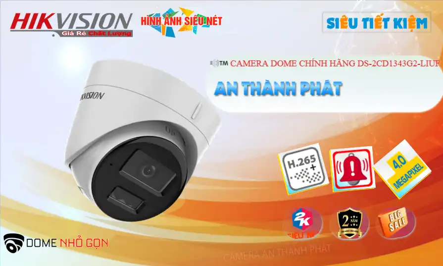 DS-2CD1343G2-LIUF sắc nét Hikvision DS-2CD1343G2-LIUF sắc nét Hikvision