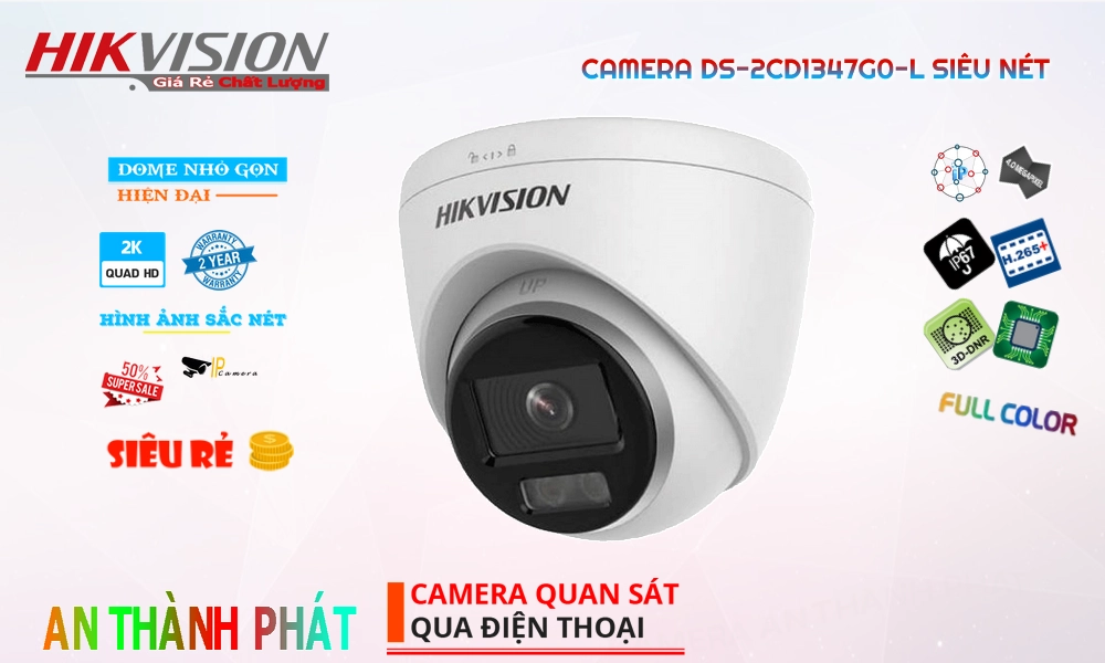 DS-2CD1347G0-L IP Camera Giá Rẻ Hikvision