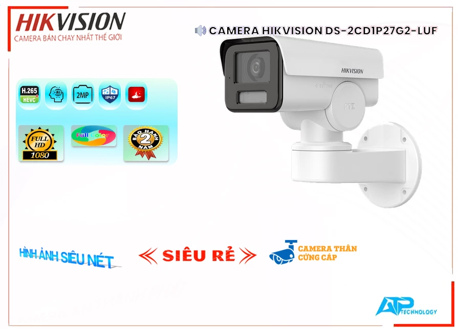 Camera Hikvision DS-2CD1P27G2-LUF,thông số  Loại Camera DS-2CD1P27G2-LUF,DS-2CD1P27G2-LUF Giá Hấp Dẫn,chức năng DS-2CD1P27G2-LUF 2.0 megapixel ,DS-2CD1P27G2-LUF Chất lượng nhất,Giá Bán DS-2CD1P27G2-LUF,DS-2CD1P27G2-LUF tốt nhất,DS-2CD1P27G2-LUF Bán Giá Rẻ,Địa Chỉ Bán DS-2CD1P27G2-LUF,Bán giá rẻ DS-2CD1P27G2-LUF,DS-2CD1P27G2-LUF Chất lượng nhất
