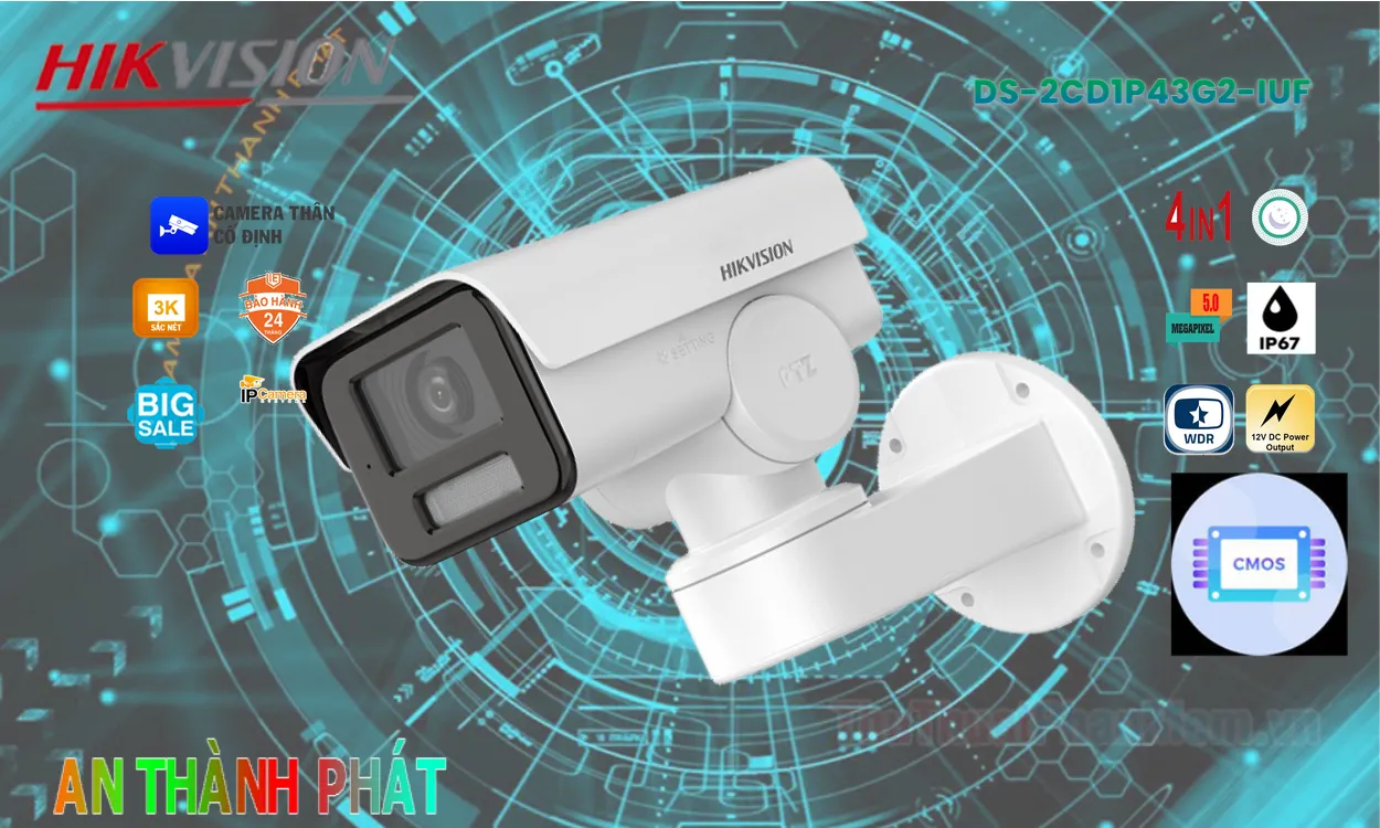 DS-2CD1P43G2-IUF sắc nét Hikvision ➠ DS-2CD1P43G2-IUF sắc nét Hikvision ➠