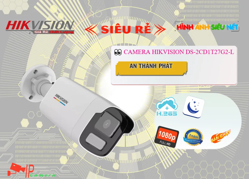 Camera Hikvision DS-2CD1T27G2-L,DS-2CD1T27G2-L Giá Hấp Dẫn,DS-2CD1T27G2-L Giá Thấp Nhất,Thông số DS-2CD1T27G2-L Công Nghệ IP ,bán DS-2CD1T27G2-L,Bán Giá DS-2CD1T27G2-L 2.0 MP FULL HD 1080P ,phân phối ,DS-2CD1T27G2-L Bán Sỉ,Giá Bán DS-2CD1T27G2-L,Nơi bán DS-2CD1T27G2-L,thông số DS-2CD1T27G2-L,DS-2CD1T27G2-L Chất lượng nhất,DS-2CD1T27G2-L Giá Hãng