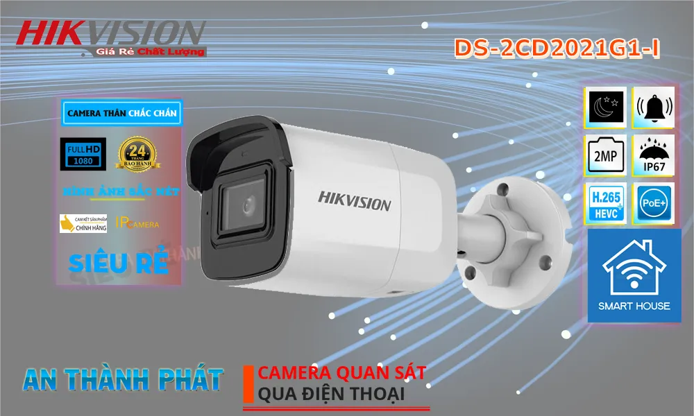 DS-2CD2021G1-I sắc nét Hikvision DS-2CD2021G1-I sắc nét Hikvision