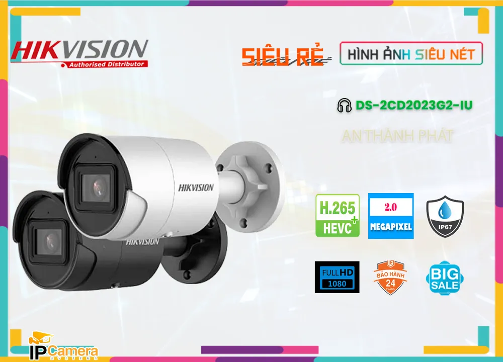 DS-2CD2023G2-IU sắc nét Hikvision ➠ DS-2CD2023G2-IU sắc nét Hikvision ➠