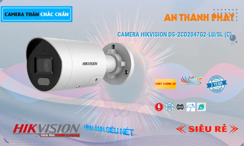 Camera Hikvision DS-2CD2047G2-LU/SL (C)