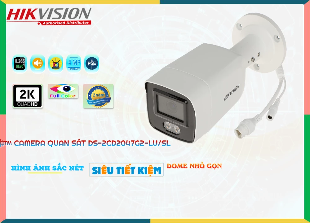 DS-2CD2047G2-LU/SL sắc nét Hikvision DS-2CD2047G2-LU/SL sắc nét Hikvision
