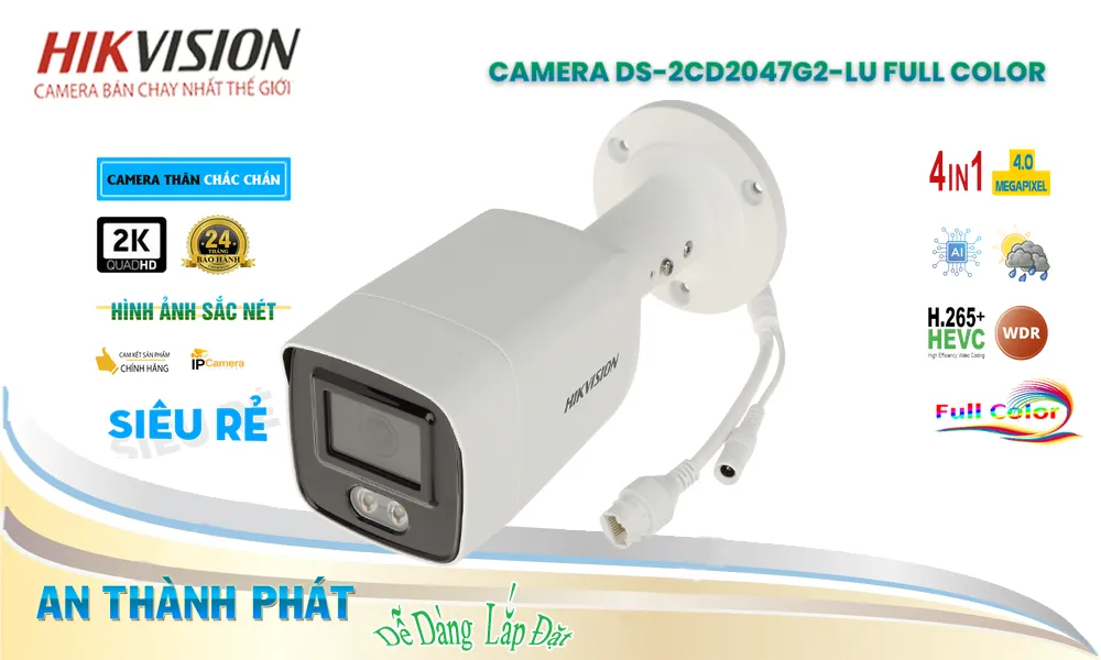 DS-2CD2047G2-LU sắc nét Hikvision DS-2CD2047G2-LU sắc nét Hikvision