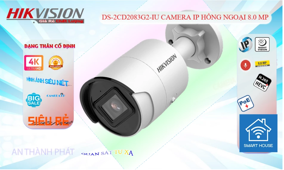 DS-2CD2083G2-IU sắc nét Hikvision DS-2CD2083G2-IU sắc nét Hikvision