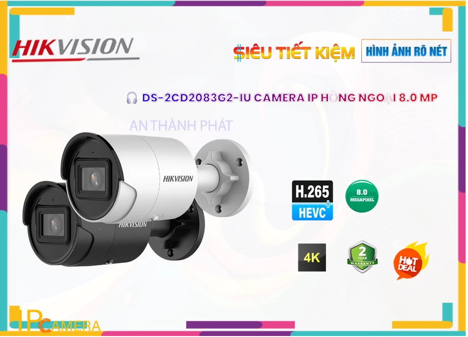 DS-2CD2083G2-IU sắc nét Hikvision DS-2CD2083G2-IU sắc nét Hikvision