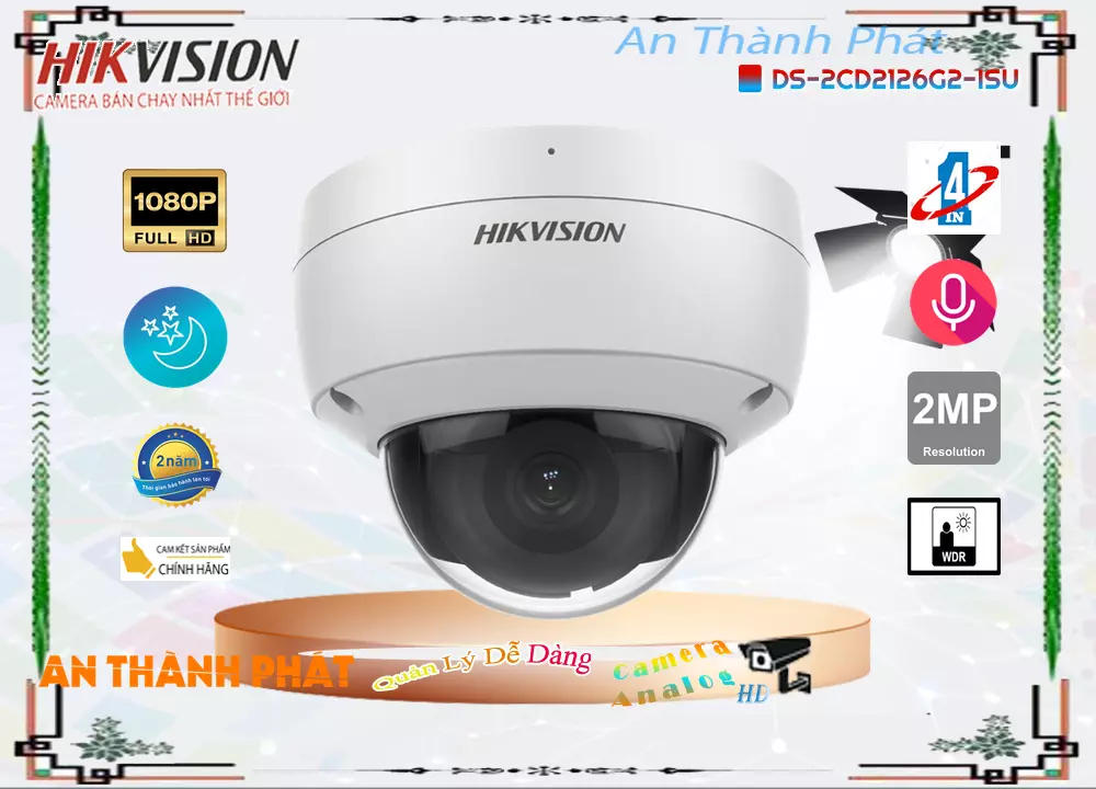➠ DS-2CD2126G2-ISU sắc nét Hikvision ➠ DS-2CD2126G2-ISU sắc nét Hikvision