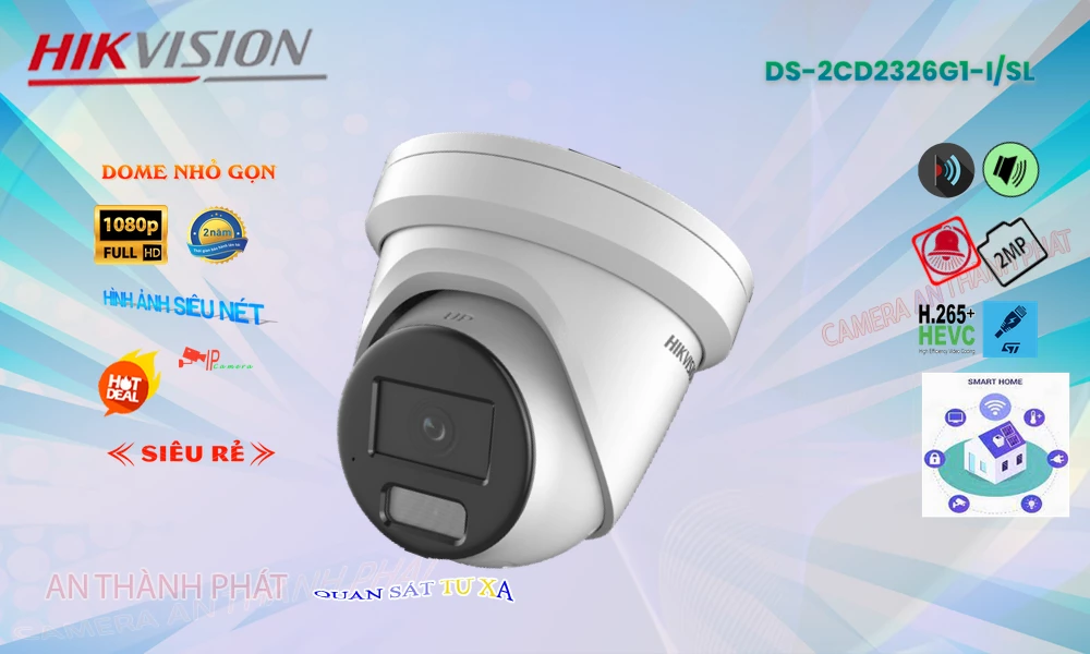 DS-2CD2326G1-I/SL sắc nét Hikvision ➠