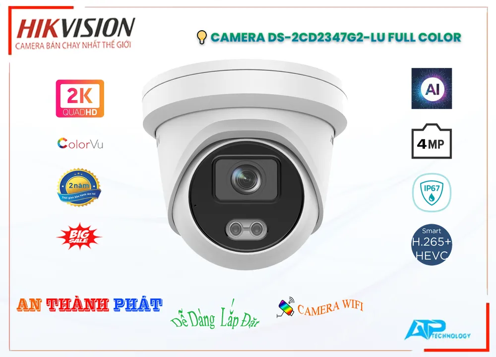 DS-2CD2347G2-LU sắc nét Hikvision DS-2CD2347G2-LU sắc nét Hikvision