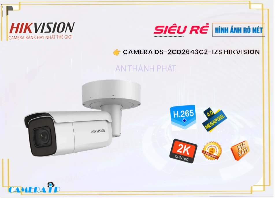 DS-2CD2643G2-IZS sắc nét Hikvision DS-2CD2643G2-IZS sắc nét Hikvision