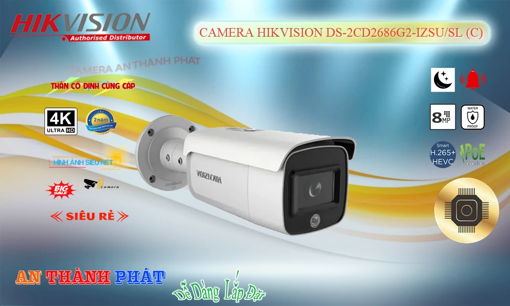 DS-2CD2686G2-IZSU/SL(C) sắc nét Hikvision