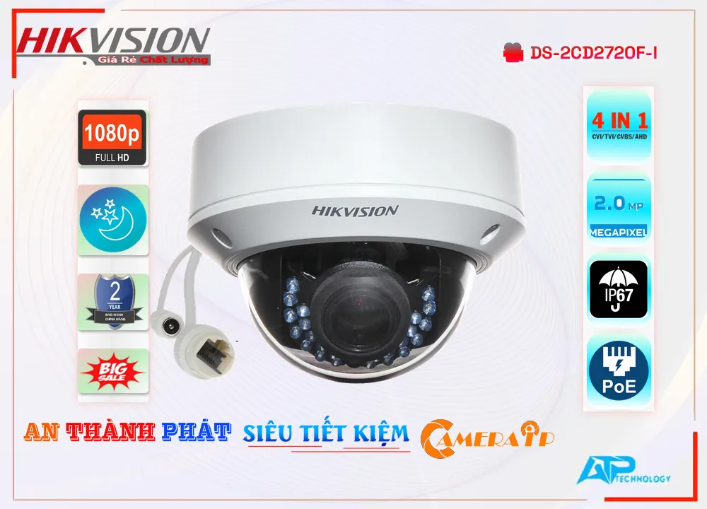 DS-2CD2720F-I sắc nét Hikvision DS-2CD2720F-I sắc nét Hikvision