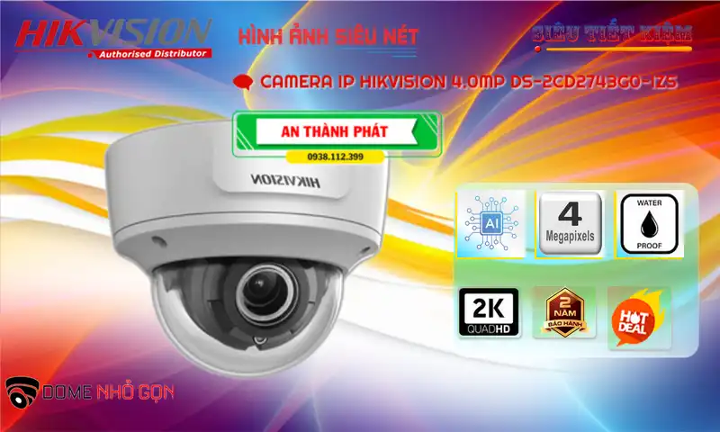 Camera Hikvision DS-2CD2743G0-IZS Camera Hikvision DS-2CD2743G0-IZS