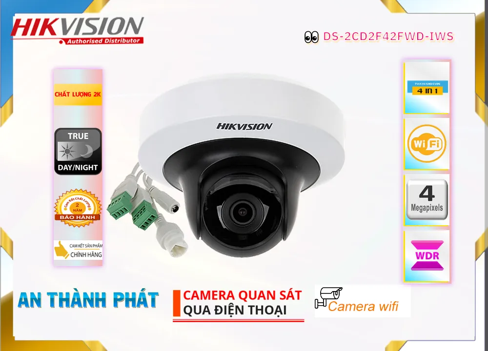DS-2CD2F42FWD-IWS sắc nét Hikvision DS-2CD2F42FWD-IWS sắc nét Hikvision