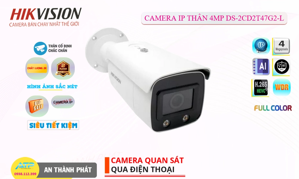 DS-2CD2T47G2-L Camera An Ninh Công Nghệ Mới