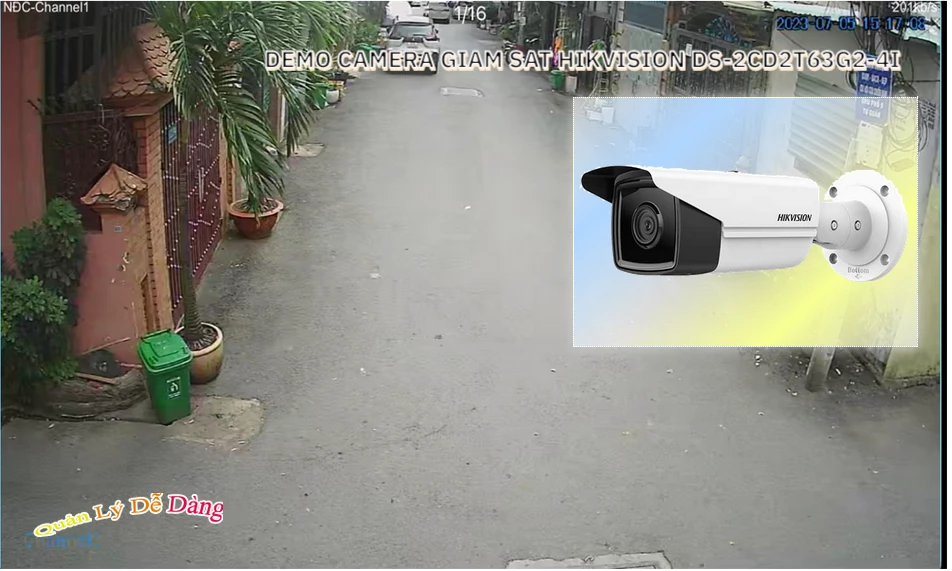 ➠  DS-2CD2T63G2-4I sắc nét Hikvision