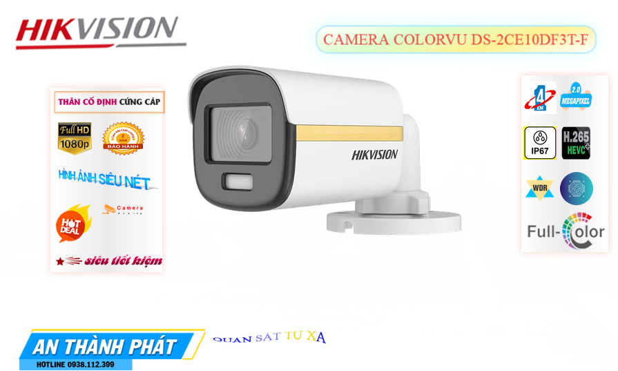 DS-2CE10DF3T-F sắc nét Hikvision DS-2CE10DF3T-F sắc nét Hikvision