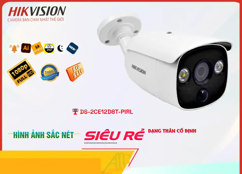 DS-2CE12D8T-PIRL sắc nét Hikvision DS-2CE12D8T-PIRL sắc nét Hikvision