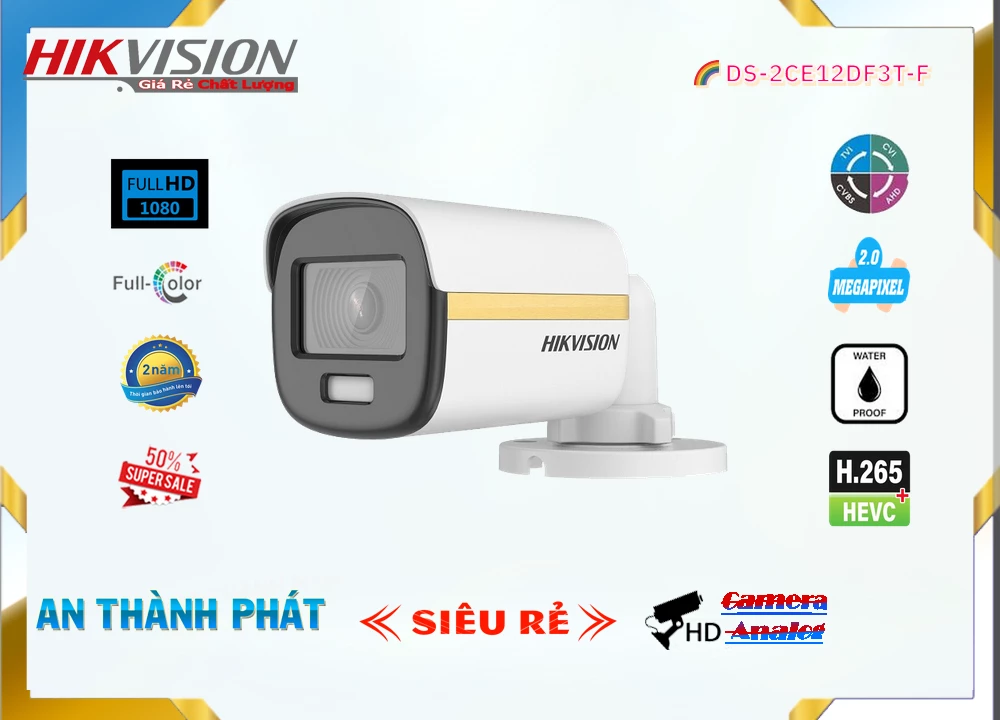 DS-2CE12DF3T-F sắc nét Hikvision DS-2CE12DF3T-F sắc nét Hikvision