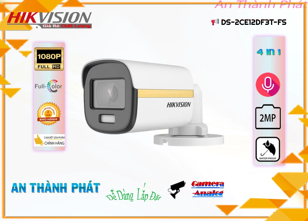 DS-2CE12DF3T-FS sắc nét Hikvision DS-2CE12DF3T-FS sắc nét Hikvision