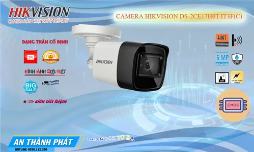DS-2CE17H0T-IT3F(C) sắc nét Hikvision