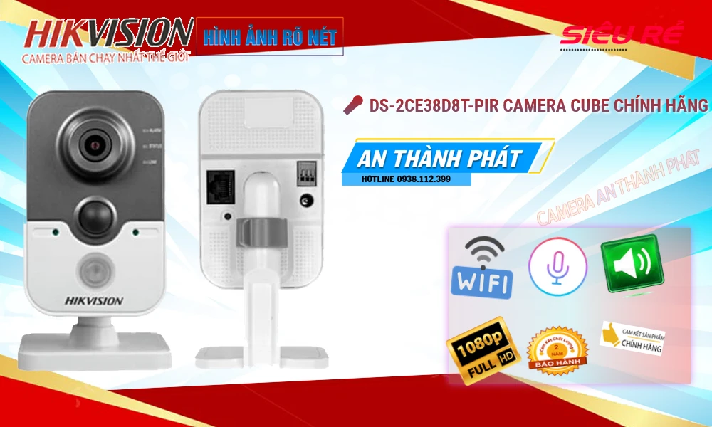 DS-2CE38D8T-PIR sắc nét Hikvision ➠