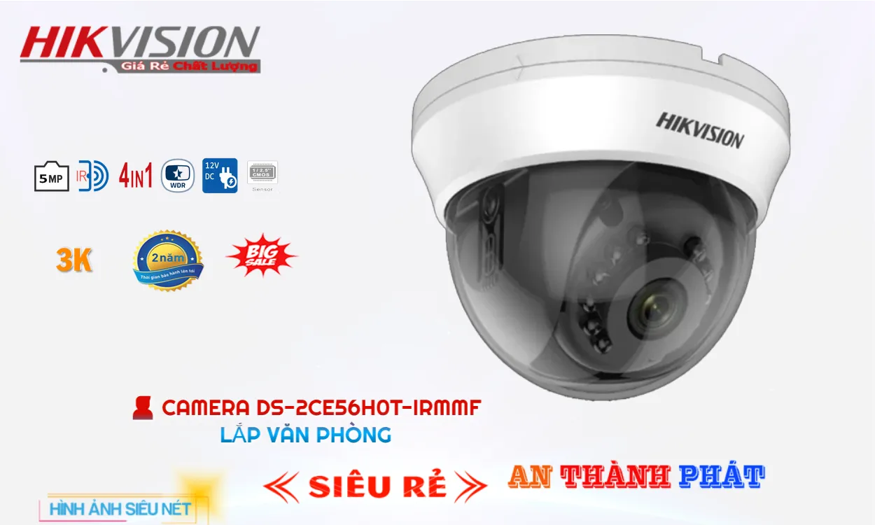 ➠ DS-2CE56H0T-IRMMF sắc nét Hikvision ➠ DS-2CE56H0T-IRMMF sắc nét Hikvision