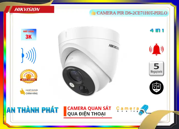 DS-2CE71H0T-PIRLO sắc nét Hikvision