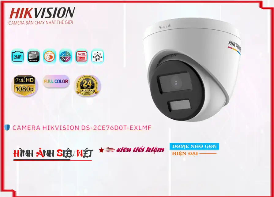 DS-2CE76D0T-EXLMF sắc nét Hikvision ➠ DS-2CE76D0T-EXLMF sắc nét Hikvision ➠