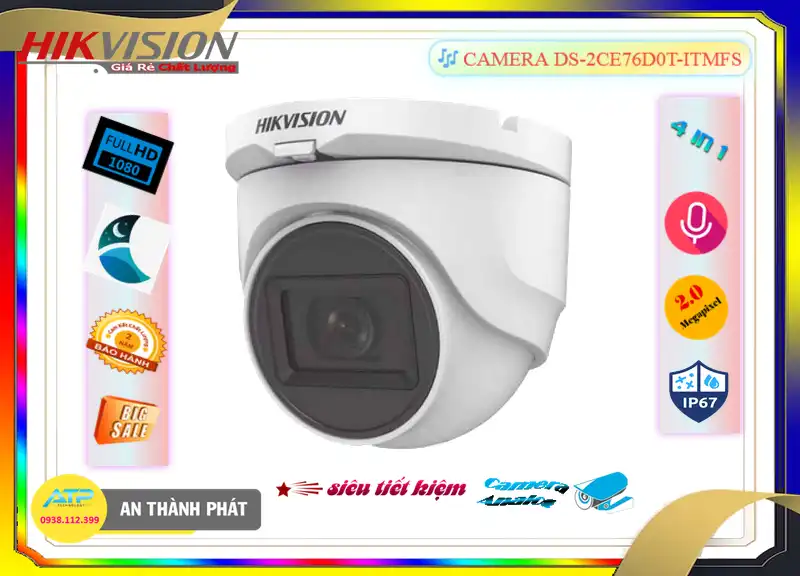 ➠ DS-2CE76D0T-ITMFS sắc nét Hikvision ➠ DS-2CE76D0T-ITMFS sắc nét Hikvision