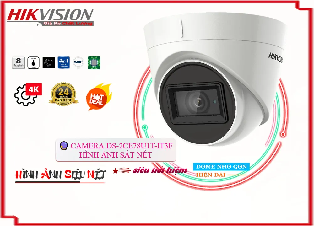 DS-2CE78U1T-IT3F sắc nét Hikvision DS-2CE78U1T-IT3F sắc nét Hikvision