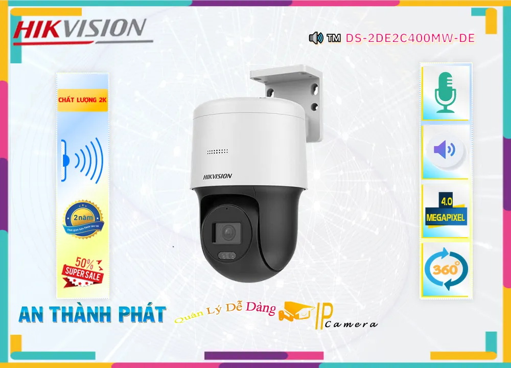 DS-2DE2C400MW-DE sắc nét Hikvision DS-2DE2C400MW-DE sắc nét Hikvision