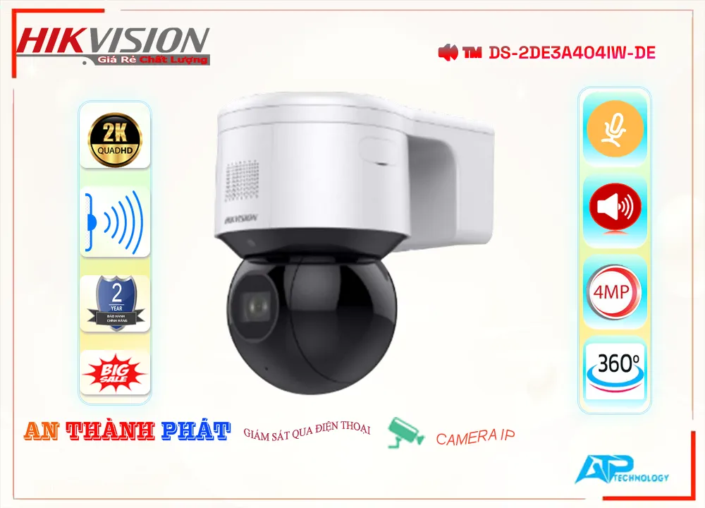 DS-2DE3A404IW-DE sắc nét Hikvision DS-2DE3A404IW-DE sắc nét Hikvision