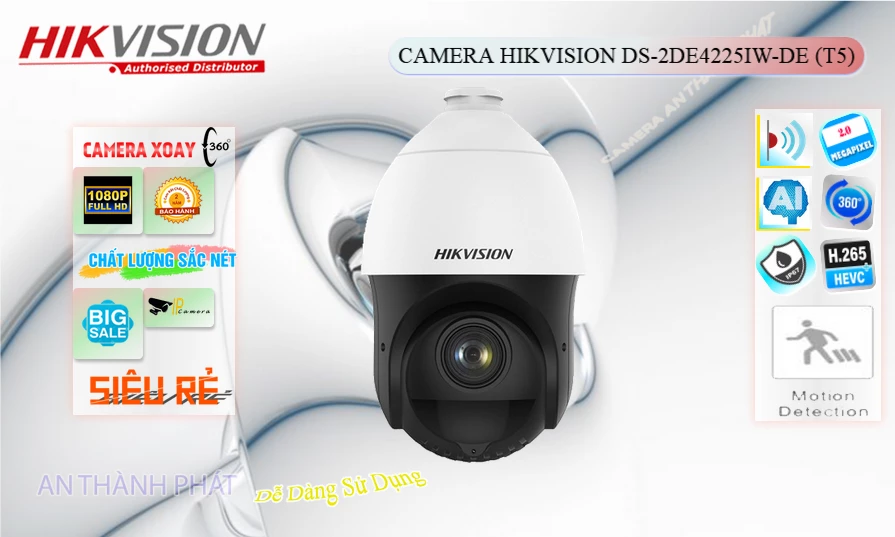 DS-2DE4225IW-DE(T5) sắc nét Hikvision