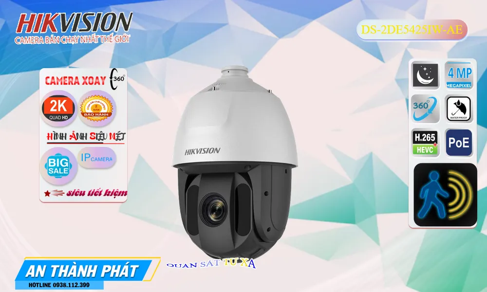 DS-2DE5425IW-AE sắc nét Hikvision DS-2DE5425IW-AE sắc nét Hikvision