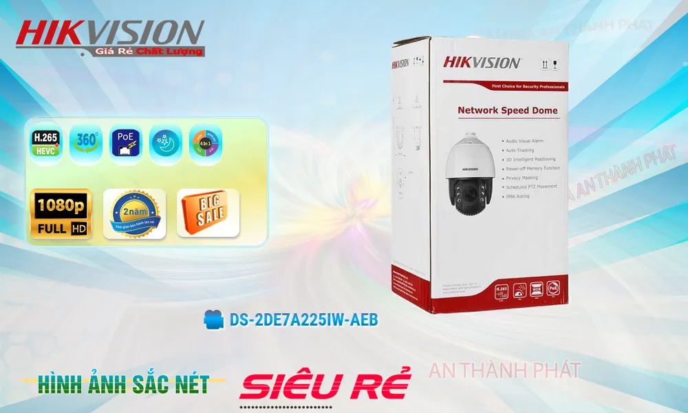 DS-2DE7A225IW-AEB sắc nét Hikvision