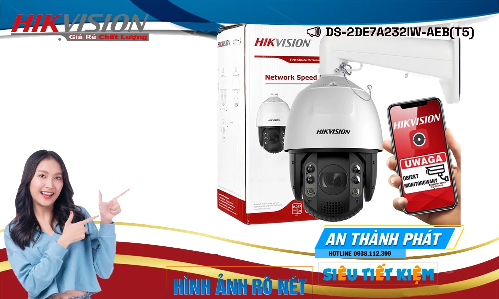 DS-2DE7A232IW-AEB(T5) sắc nét Hikvision