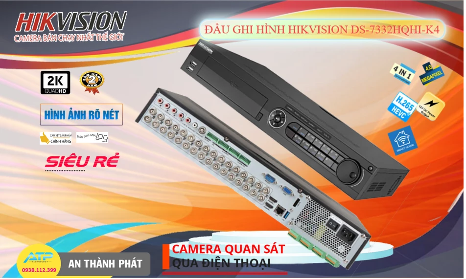 DS-7332HQHI-K4 sắc nét Hikvision