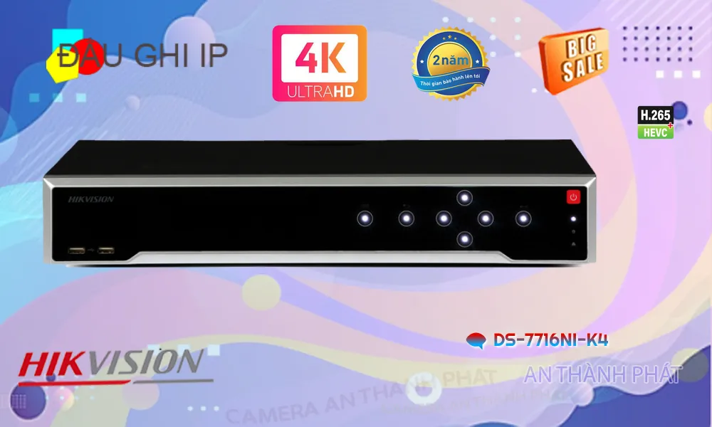 DS-7716NI-K4 sắc nét Hikvision DS-7716NI-K4 sắc nét Hikvision