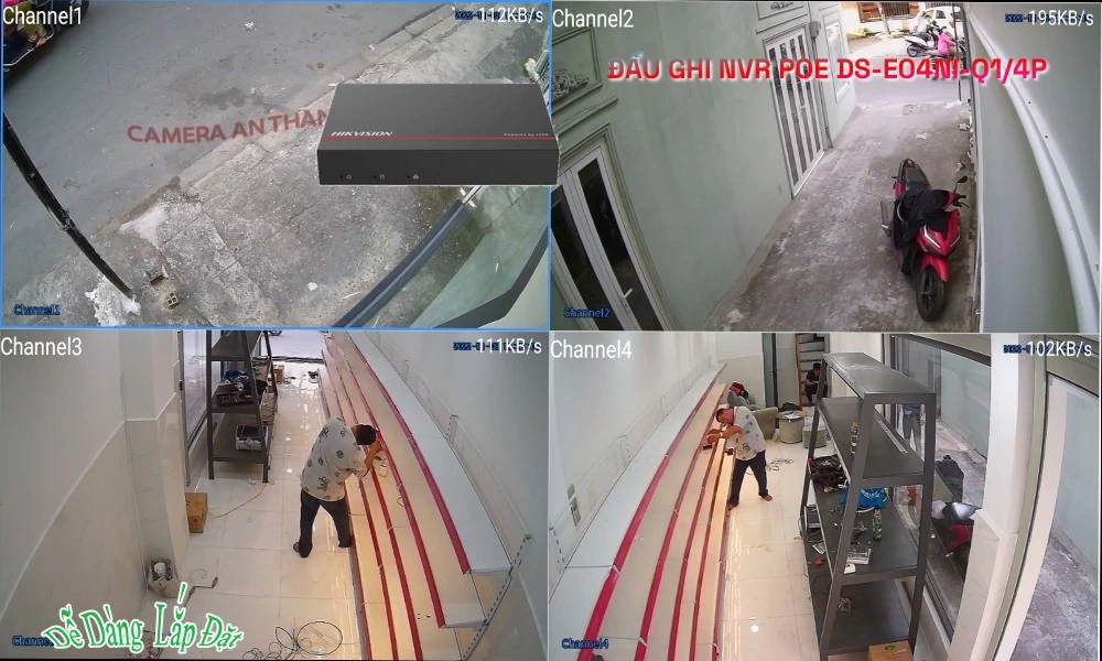✲  DS-E04NI-Q1/4P Hình Ảnh Đẹp Hikvision