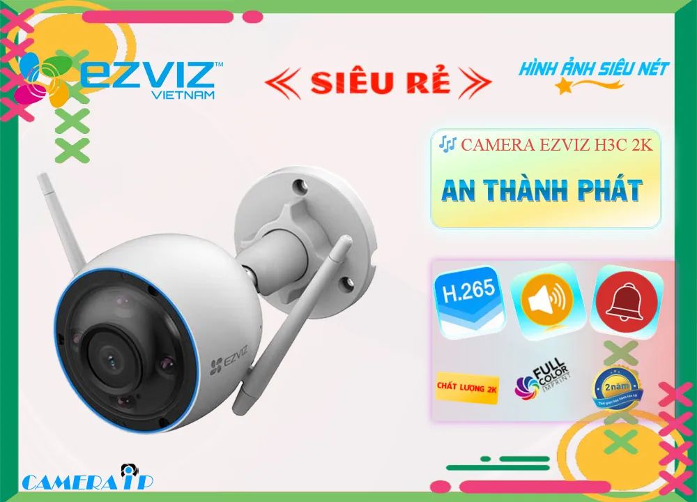 H3C-2K sắc nét Wifi Ezviz H3C-2K sắc nét Wifi Ezviz