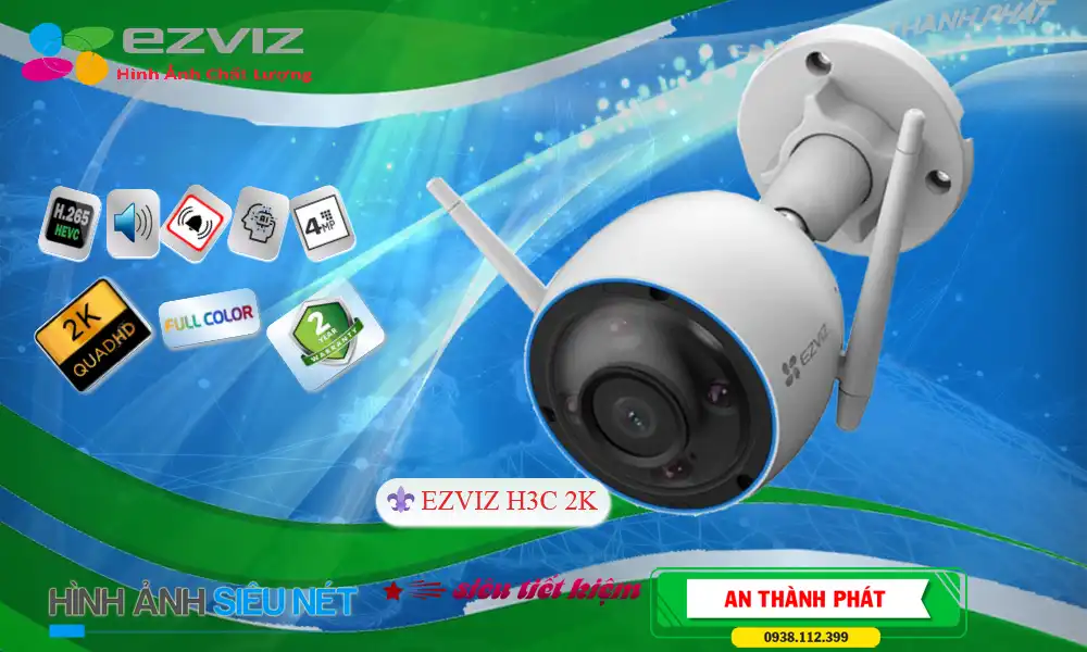 H3C2K Camera An Ninh Wifi Ezviz